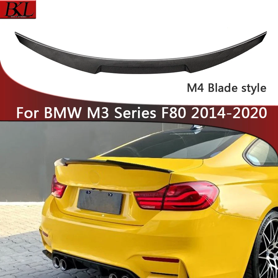 

For BMW M3 F80 carbon fiber spoiler rear wing duckbill M4 Style dry carbon fiber car wier car wing modified tail upgrade