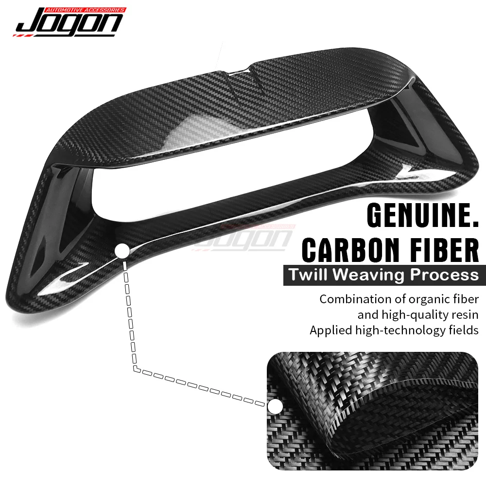 Real Carbon Fiber Console Cover Dashboard Frame Trim For Lotus Emira Coupe 2022 2023 2024 Car Interior Accessories