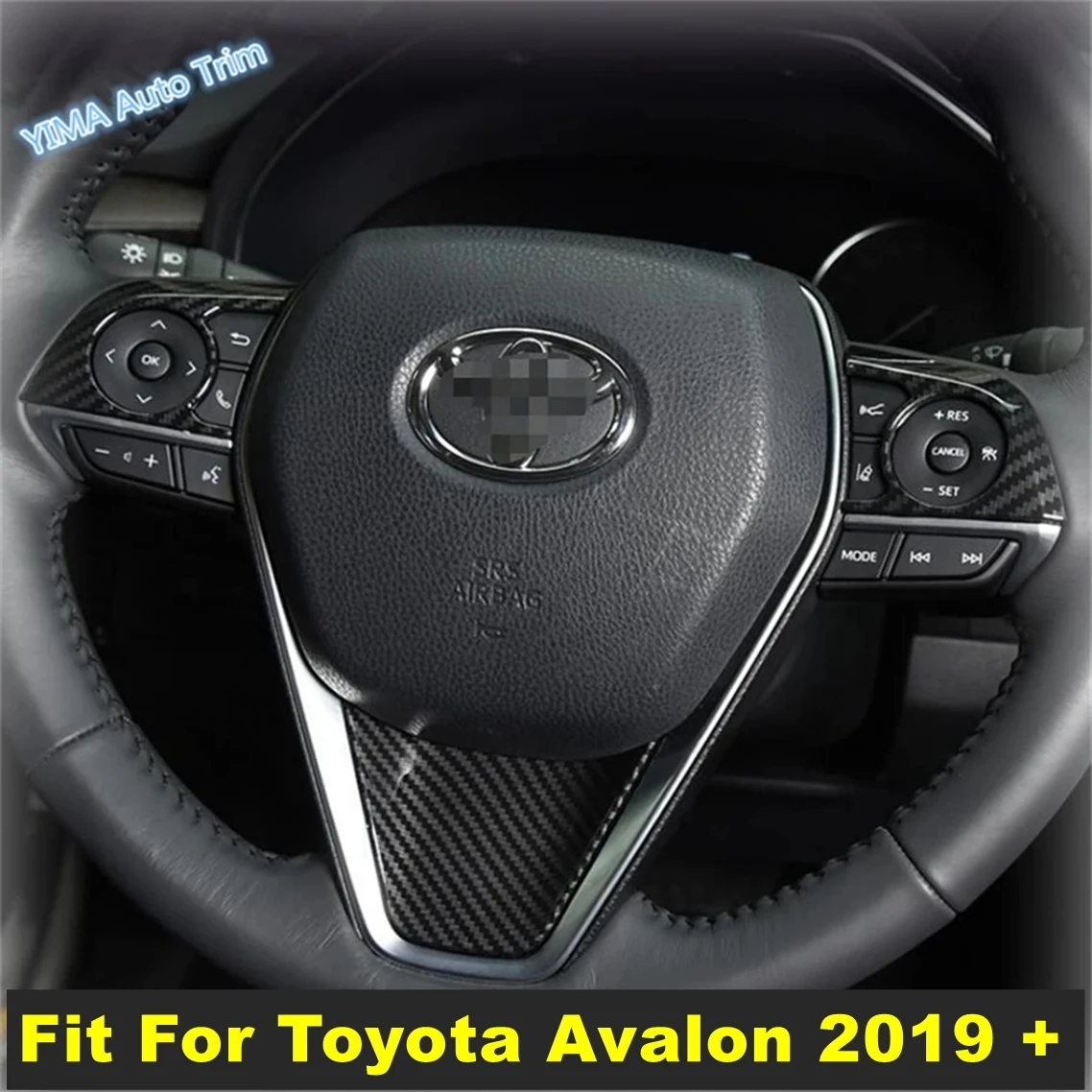 

Car Styling Steering Wheel Button Trim Cover Sticker Decoration ABS For Toyota Avalon 2019 2020 2021 2022 Interior Accessories