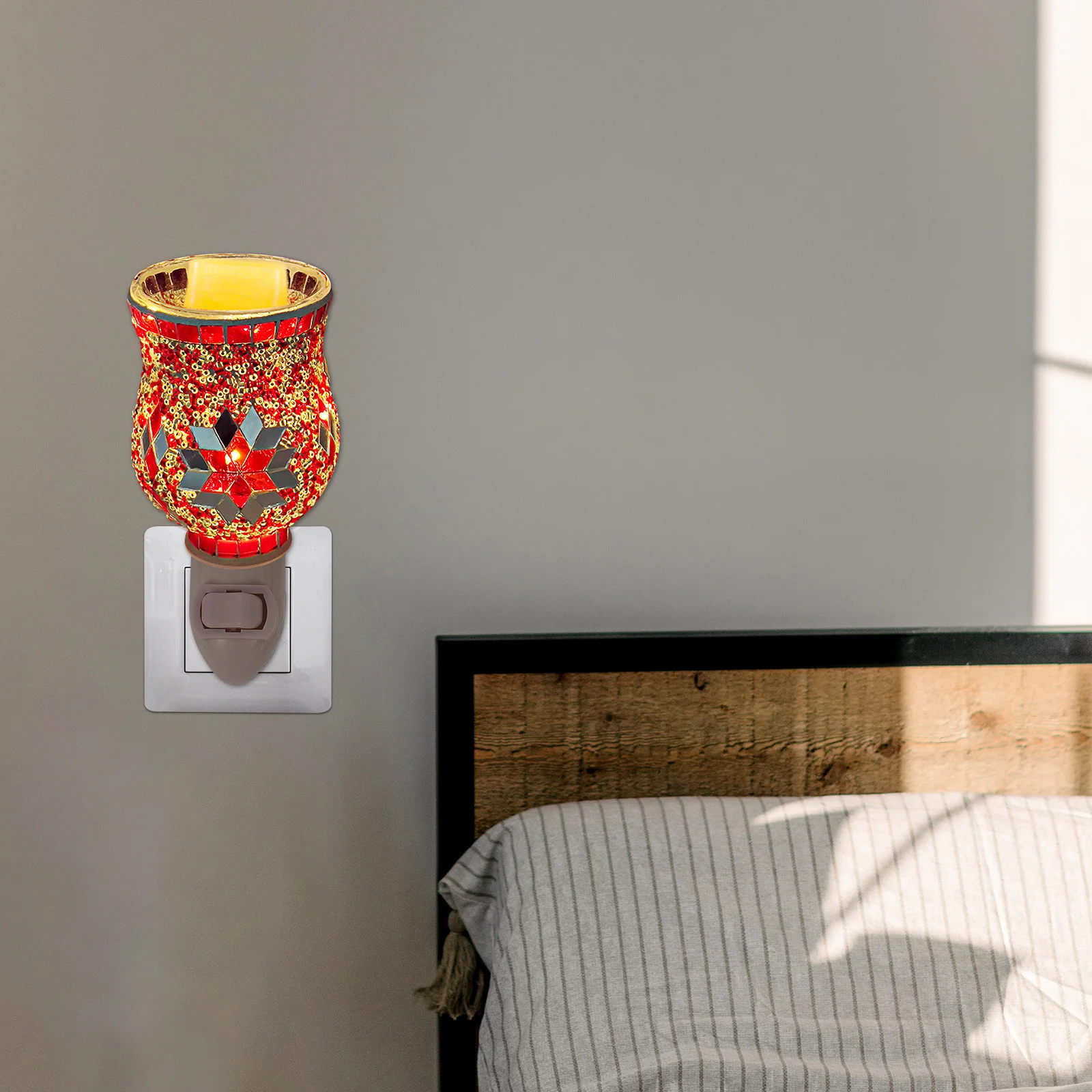 

Aroma Decorative Lamp Home Plug-in Essential Oil Night Light Smokeless Easy Operate Portable Spa Yoga Room Gift