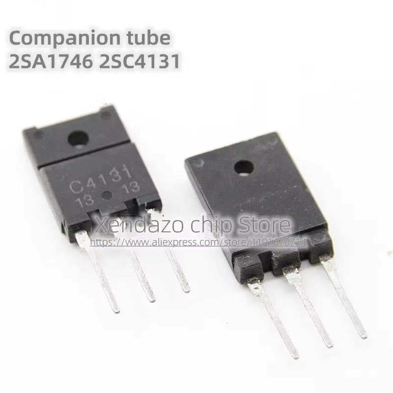 A pair/lot 2SC4131 C4131 2SA1746 A1746 TO-3PF package Audio Power amplifier matching tube