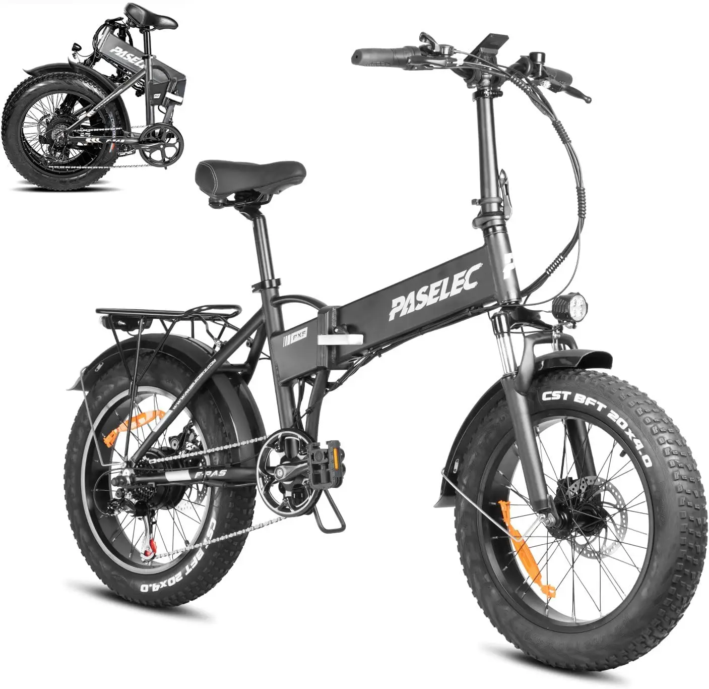 

USA Warehouse Folding Electric Bicycle for Adults Peak 750W Motor Ebike 20 * 4.0'' Fat Tire 48V 10.4Ah Foldable bike