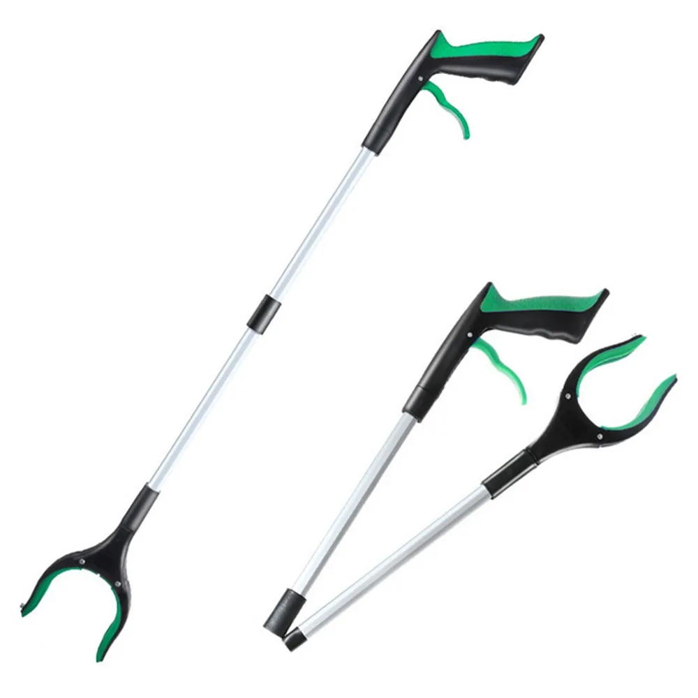

Litter Clamp Clips Easy To Hold Foldable Litter Picker Lightweight Collapsible Garbage Grabber Useful Safe Grabber Stick Home