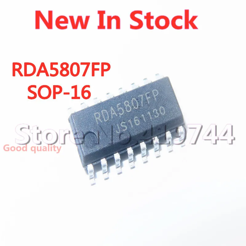 Chip de radio RDA5807FP RDA5807 SMD SOP-16, nuevo IC original, 5 unids/lote