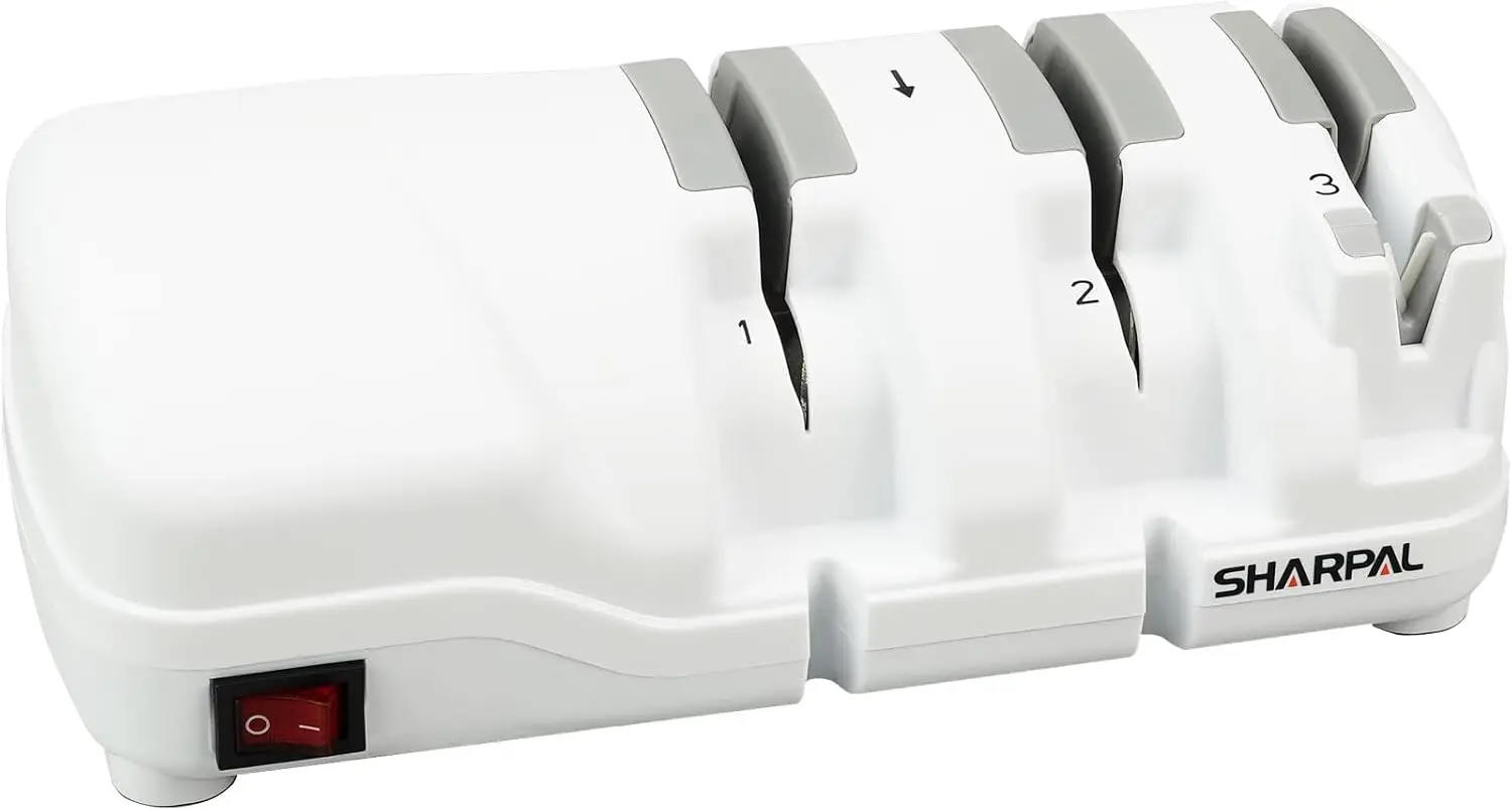 

Электрическая точилка для ножей с алмазными кругами, профессиональная, для всех типов ножей — быстрая и легкая заточка до идеальной остроты