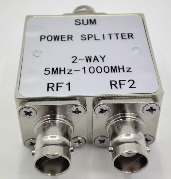 One-to-two power splitter 5MHz-1000MHz RF power splitter,  broadband design, low insertion loss