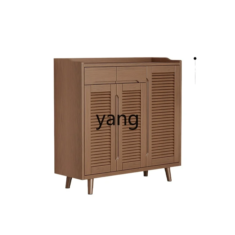 

LMM solid wood shoe cabinet breathable and moisture-proof entrance storage small apartment