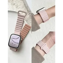 Magnetic Strap For Apple Watch Bands 45mm 38mm 49mm 40 42 41mm Silicone Sport Bracelet iWatch Series ultra 10 9 6 5 7 8 se 44mm