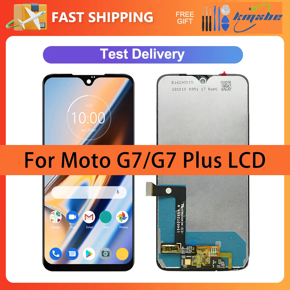 

6.2" LCD For Motorola Moto G7 XT1962 XT1962-4 Display Digiziter Assembly Replacement For Motorola Moto G7 Plus XT1965 LCD