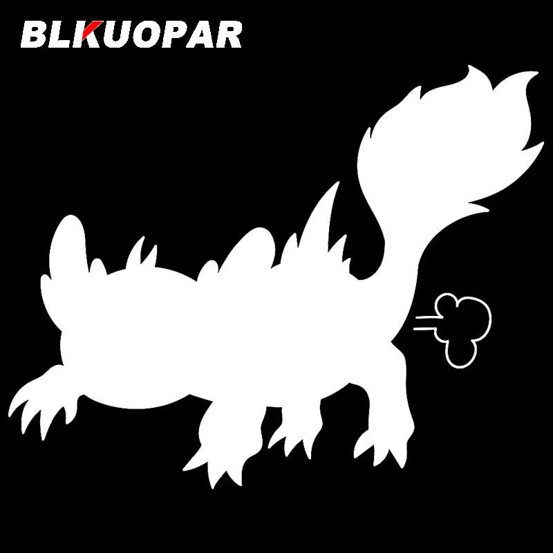 BLKUOPAR for Cute Monster Lizard Doodle Car Stickers Creative Sunscreen Decals Vinyl Personality Waterproof Car Door Protector