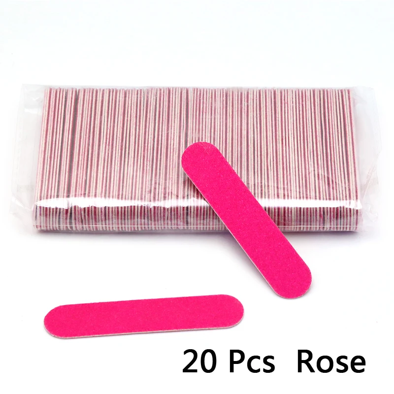 10/20 Stück Holz-Nagelfeilen 9cm Doppelseitiger Schleifblock Polier-Nagelfeilen Maniküre-Werkzeug Professionelles Schleifpapier für Fingernägel