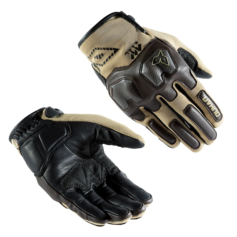 Summer Biker Motorcycle Riding Gloves  Leather Racing Hand  for  