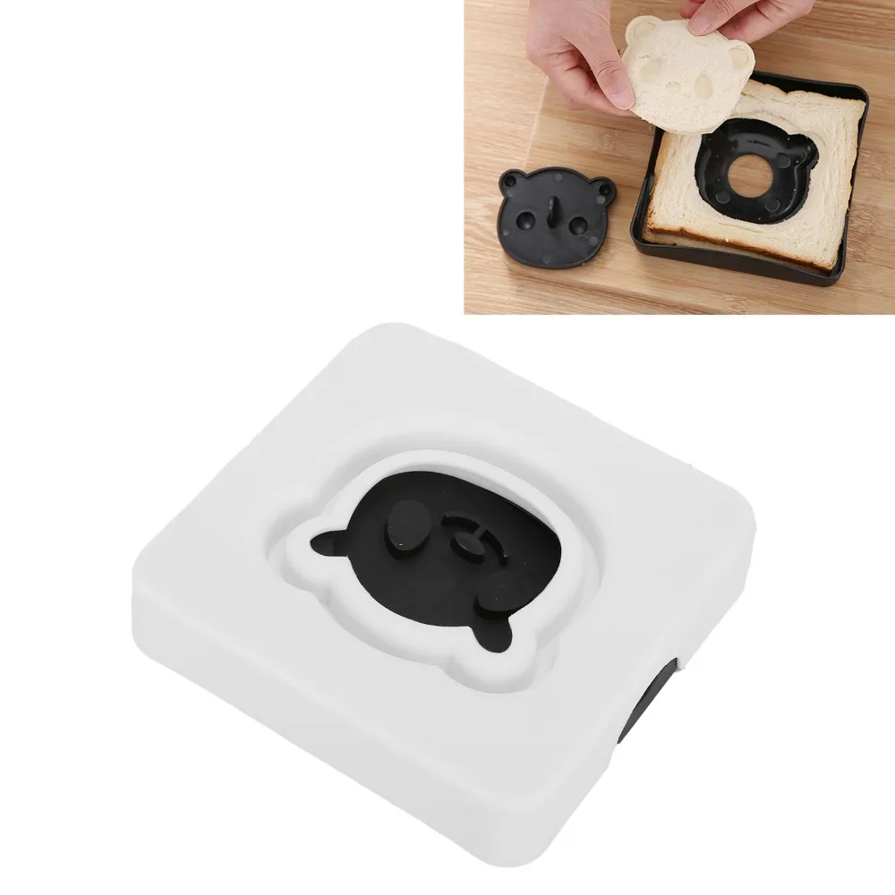 Cut And Seal Panda Sandwich Cutter Panda Shaped Pocket Forming Sandwich Cutter Sealer Toast Bread Cutter Home Kitchen DIY Baking