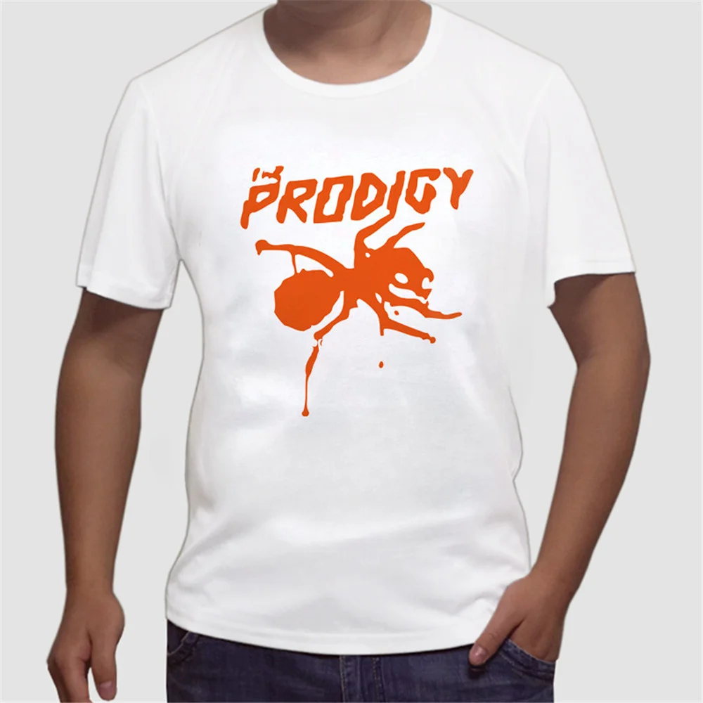 New The Prodigy Yellow Logo Men T-Shirt DJ Punk Techno Dance Rave Big Beat Rock Sz Style Short Sleeve T Shirt euro size graphic