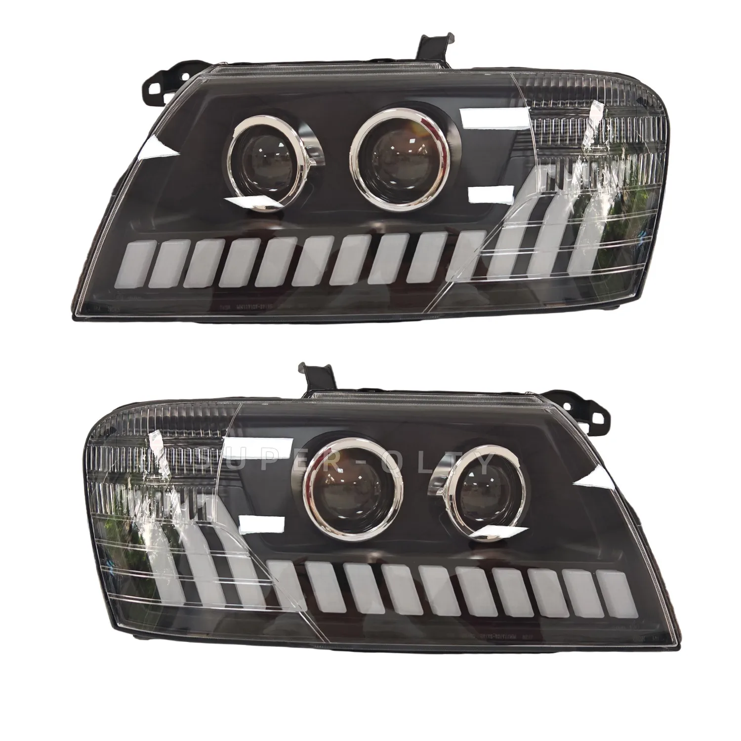 

Headlights For MITSUBISHI Pajero Montero V73 V75 V77 2004-2011 Head Lamp Upgraded LED Headlights With Dynamic Turn Signal 2 PCS