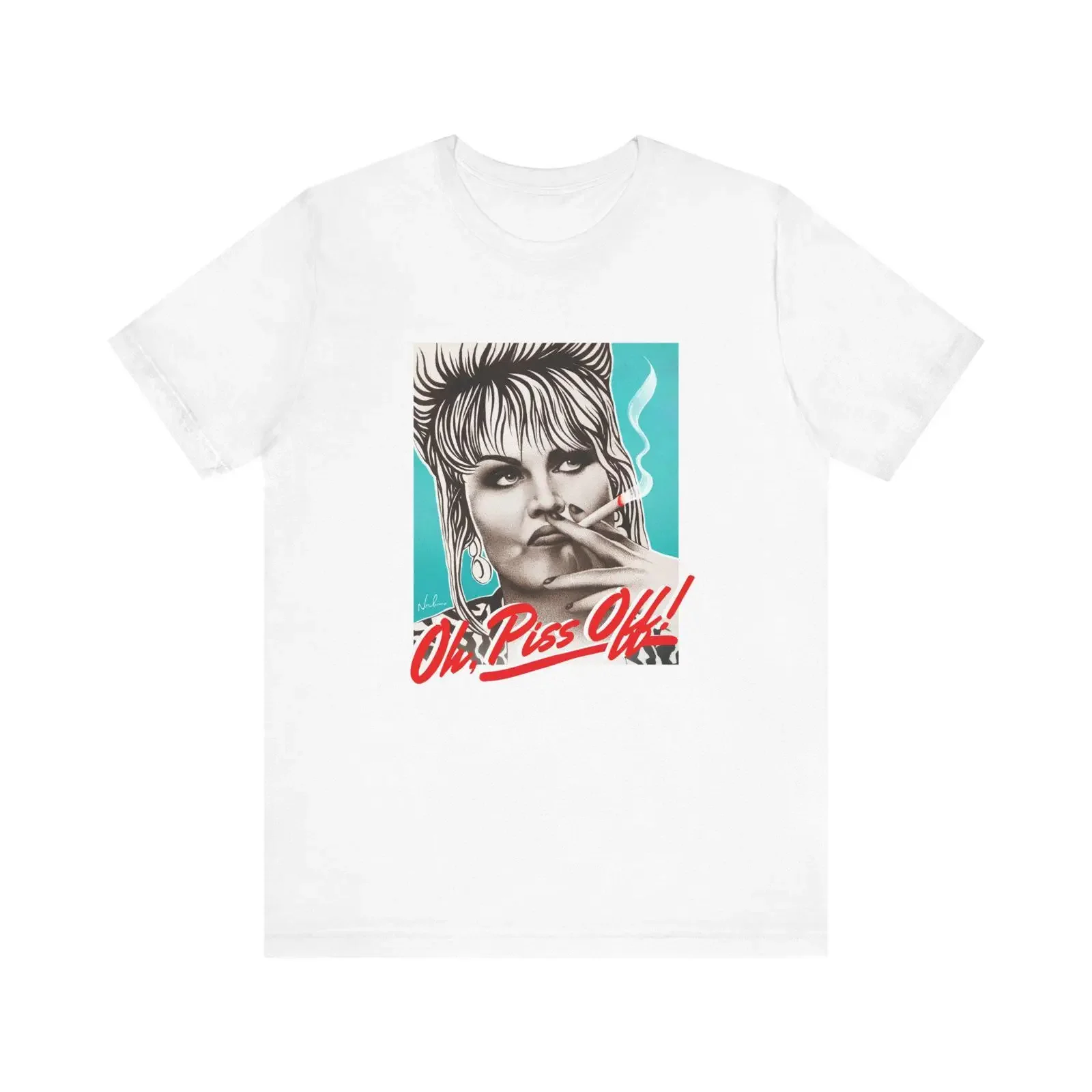 Oh Piss Off US Jersey  T Shirt vintage Washed Unisex Soft Breathable streetwear homme Stretched Slightly designer clothes