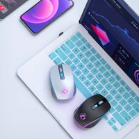 IMice G903 RGB Mouse Wireless Computer 1600DPI Silent Mouse with 2.4GHz USB Nano Receiver for PC MacBook Tablet Laptop Mouse