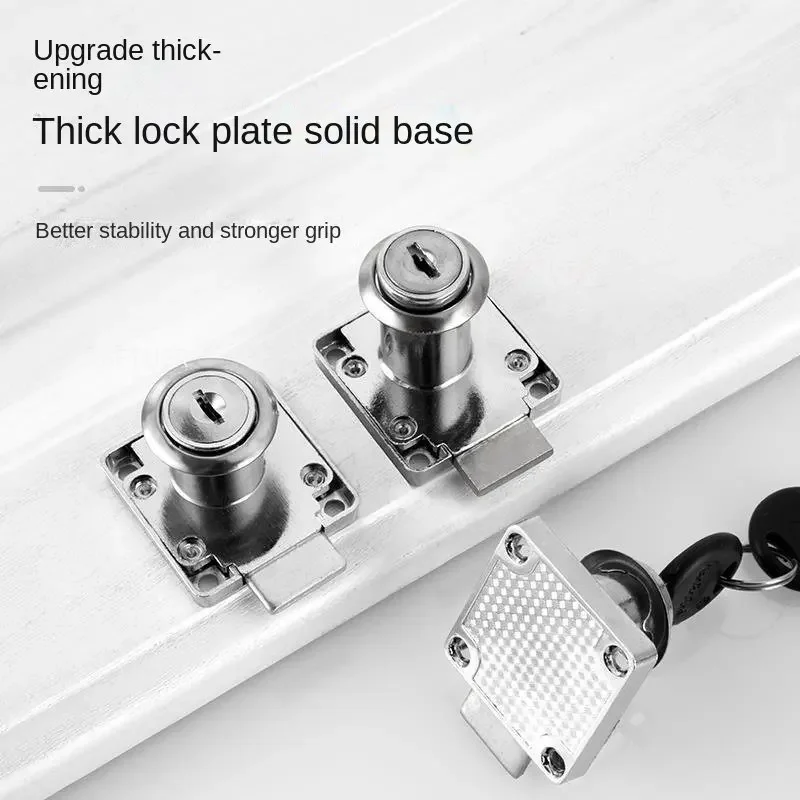 Portable Drawer Cupboard Locker Security Furniture Locks with Keys and Screws 22/32mm Silver Gold Blcak Mailbox Locks