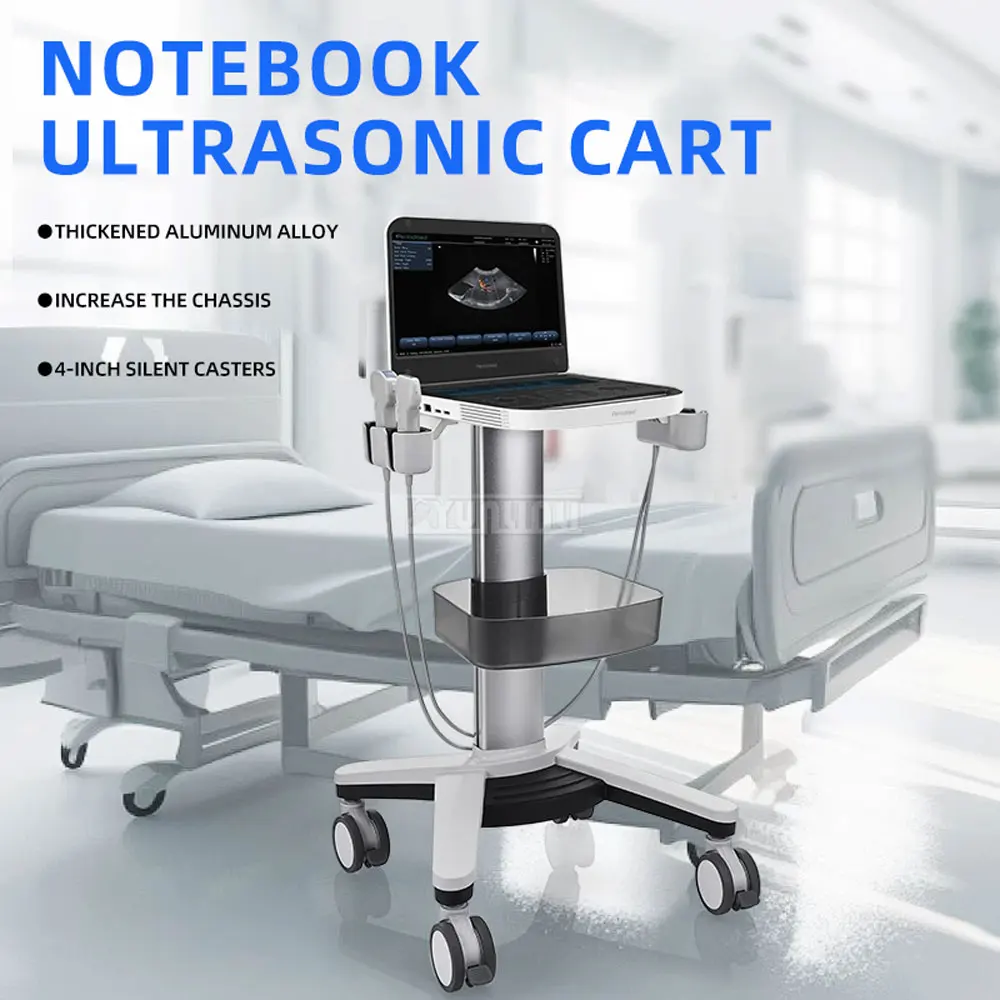 ABS Medical Mobile Cart, Medical Equipment Trolley for B-Ultrasound & Color Doppler Ultrasound Machine