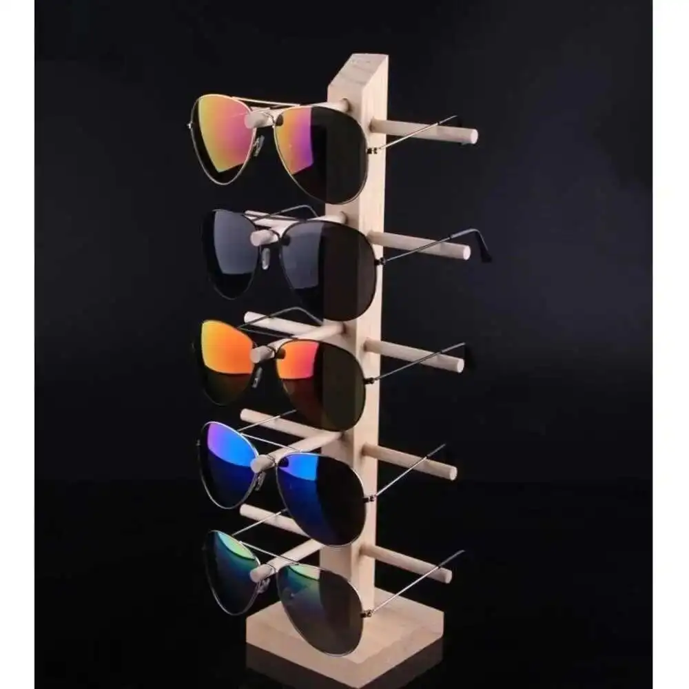 Sale Layers Hot Wood Sunglass Display Rack Shelf Eyeglasses Show Stand Jewelry Holder For Multi Pairs Glasses Showcase