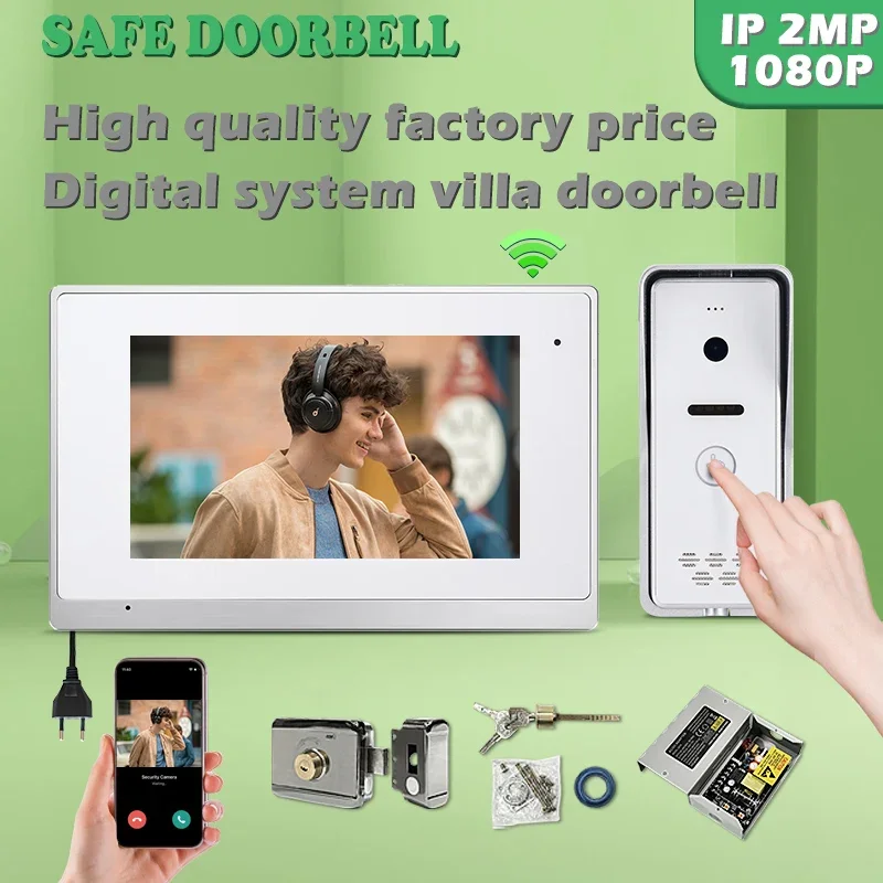 

Professional ManufacturerTuya Smart WiFi Video Digital IP Intercom System 7 Touch Screen Door Phone for Apartment Villa Doorbell