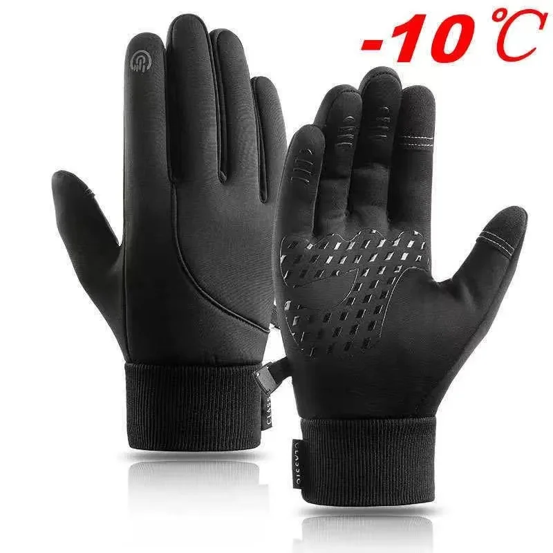 

Winter Gloves Men Women Touch Cold Waterproof Motorcycle Cycleing Gloves Male Outdoor Sports Plus Velvet Warm Running Ski Glove