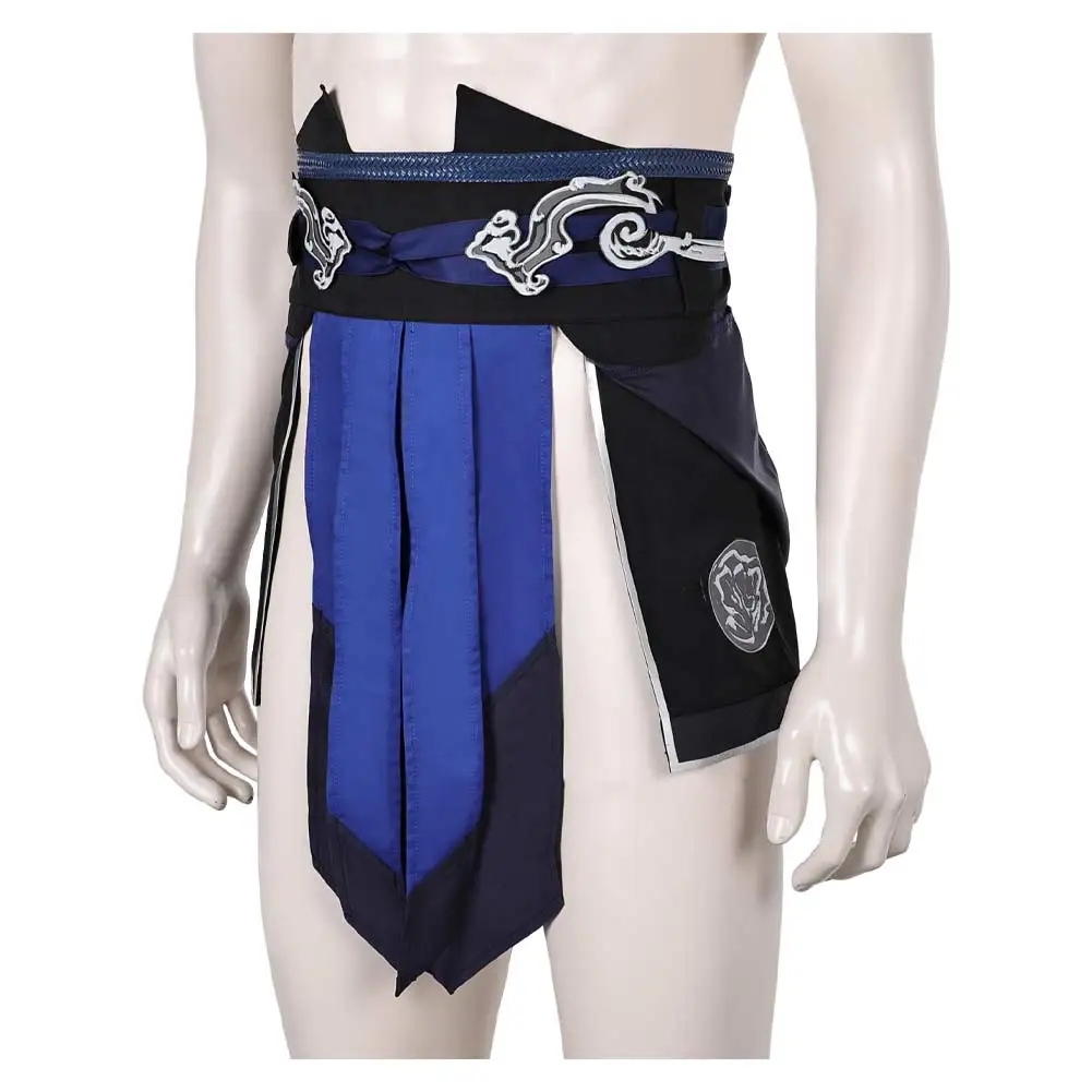 Sub-Zero Cosplay Belt Waistband Fantasia Male Belts Game Mortal Cosplay Kombat Roleplay Halloween Carnival Costume Accessories