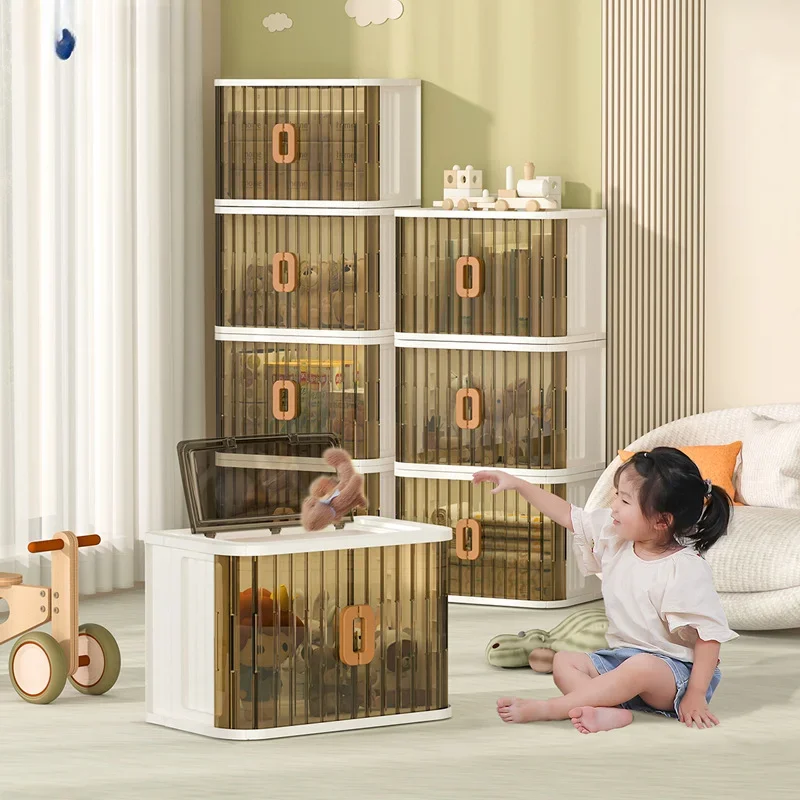 Formwell Storage bins with lids, width new design Storage box with sliding door, foldable, stackable, with bottom wheels