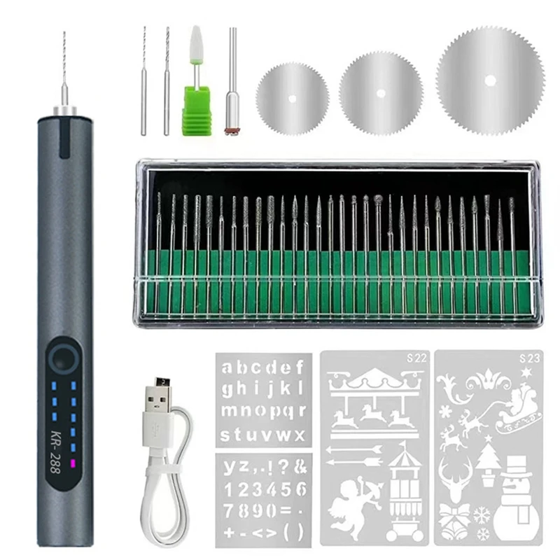 

DIY Electric Mini Grinder Engraving Pen Wireless Grinder With Battery Wireless Micro-Rotary Tool For Drilling