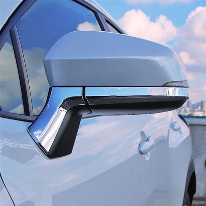 

20 шт., хромированная боковая полоса зеркала заднего вида из АБС-пластика, накладки, наклейка для Toyota Corolla Cross 2021 2022 RHD