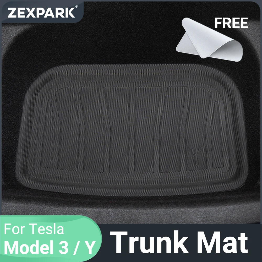 For Tesla Model Y Model 3 Trunk Mat Cargo Mat Trunk Mat Cargo Liner for 2021 2022 for Tesla Model Y Accessories Rear Storage Mat