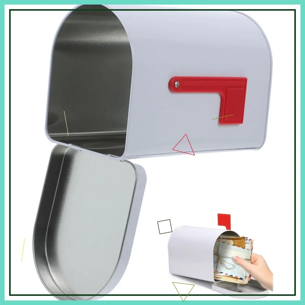 

Мини-почтовый ящик из жести для детских игр, декора классных комнат и поделок своими руками — 6,13x4,40x3,69 дюйма