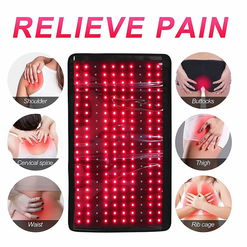 Red Light Treatment Pad, 660nm and 850nm Near-infrared Light Pad, Helps Relieve Muscle Soreness and Treat Acne