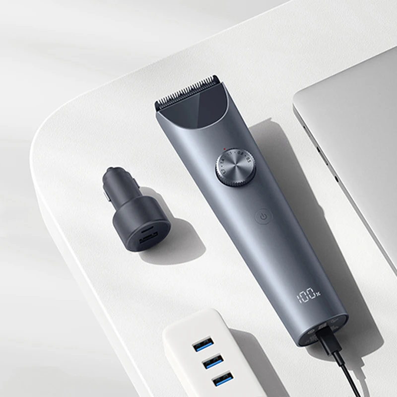 XIAOMI MIJIA-Clippers Cabelo Sem Fio 2, Aparador De Corte De Cabelo, Lâmina De Liga De Titânio, Homens Costeletas, Barbeador Elétrico, Cortador De Barbeiro