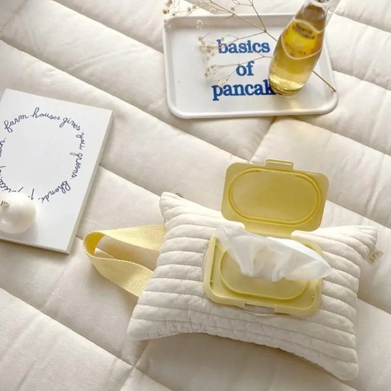 A5YC Portable Wipes Dispenser Refillable Wipe Holder for Indoor Outdoor Reusable Travel Wet Wipe Container Baby Wipe