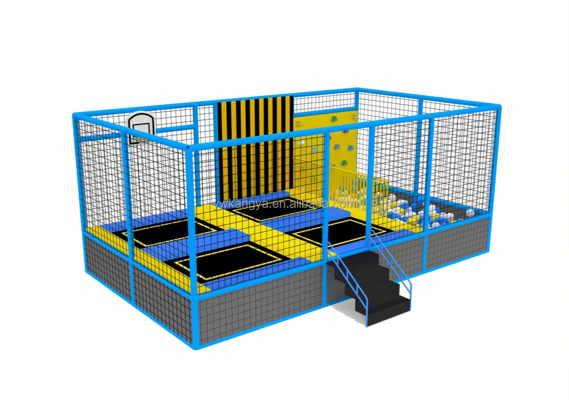 Slide Fitness Indoor Playground Kids Outdoor Park Trampoline with Jumping and Play Features Direct From China Factorypromote sal