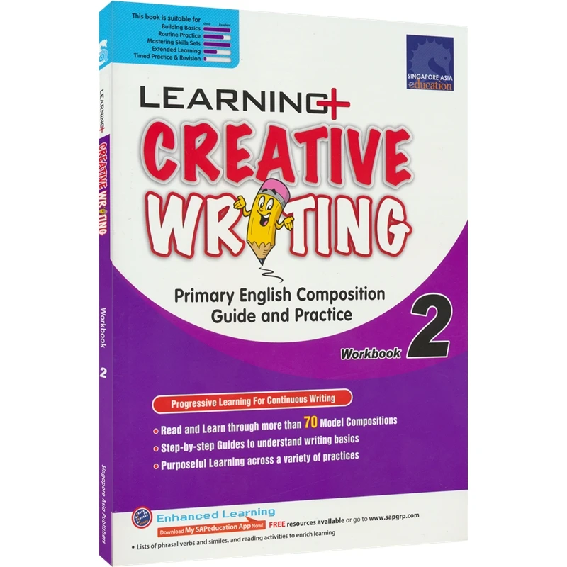 2022 New Arrival SAP Learning Creative Writing Workbook For Grade 1-6 Primary School Teaching Assistant Workbook Exercise Books