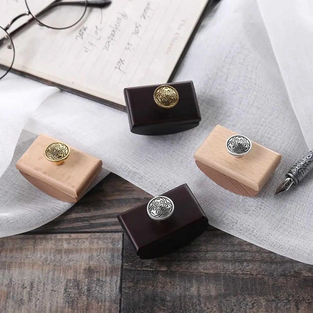 Novetly Fountain Pen Excess Ink Absorber Calligraphy Quick Dry Rocker Blotter Writing Wooden Ink-Absorbent Tool Artist