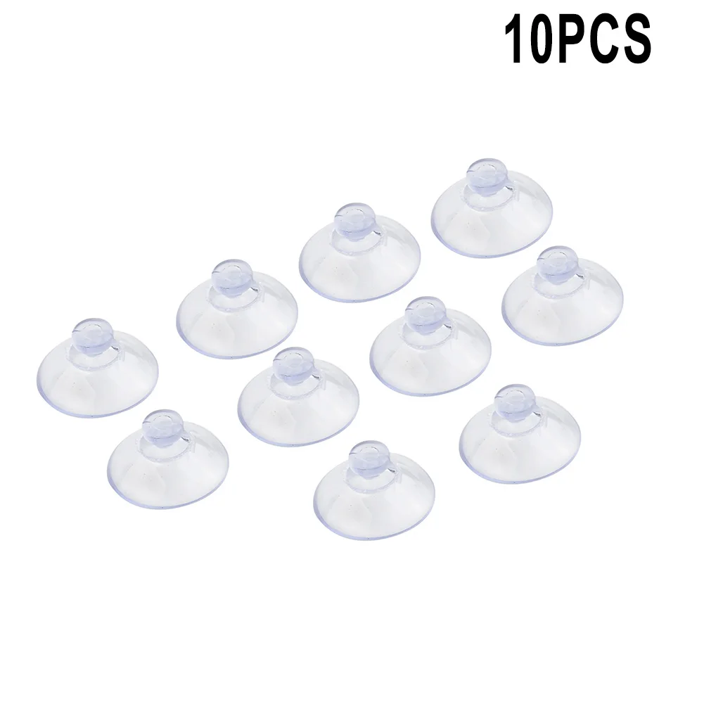 Home Improvement Pneumatic Part Suction Hook Cup Any Type Wide Range Clear Plastic/Rubber Casement Cup For Kitchen Bathroom 10pc