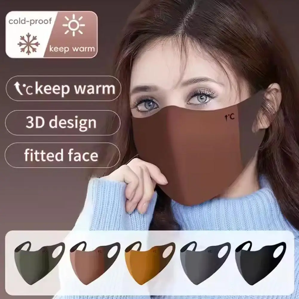 Outono inverno quente respirável máscaras anti-uv máscara verão sol proteção fina ciclismo à prova de frio máscara ao ar livre esportes golfe b1j0