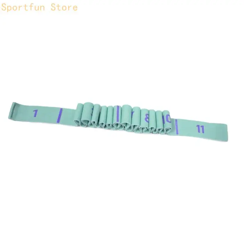 Handheld Resistance Stretching Band with Adjustable Grip Positions for Yoga Repeatable Upper-Body Exercise Training Fitness X7JD