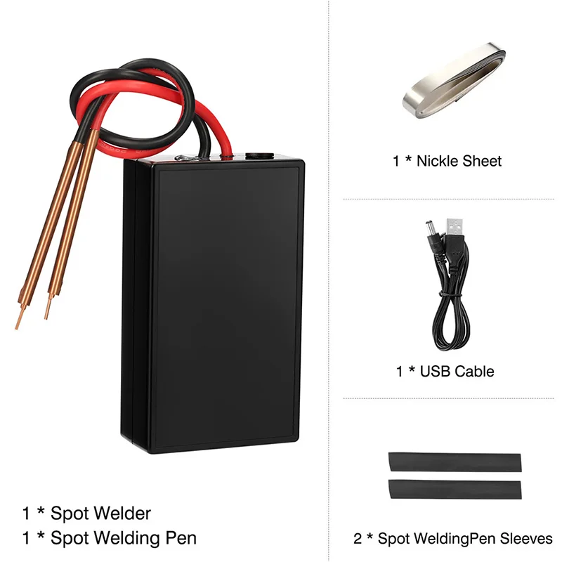 Portable Spot Welding Machine 6 Gears Adjustable Mini Spot Welder Quick-Release Pens Spot Welding Pen Tool Kit For 18650 Battery