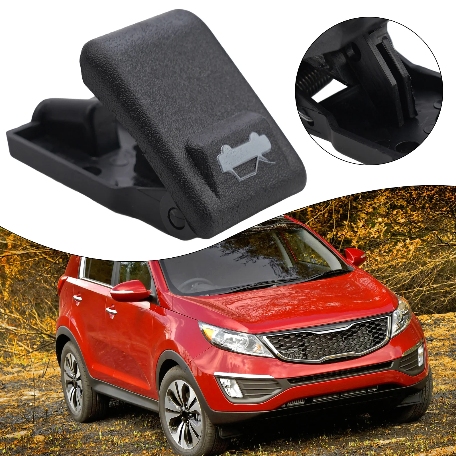 

Hood Latch Release Handle 8118034000 For Hyundai Accent Elantra For Kia K2 Hood Switch Base Wrench Opening Handle