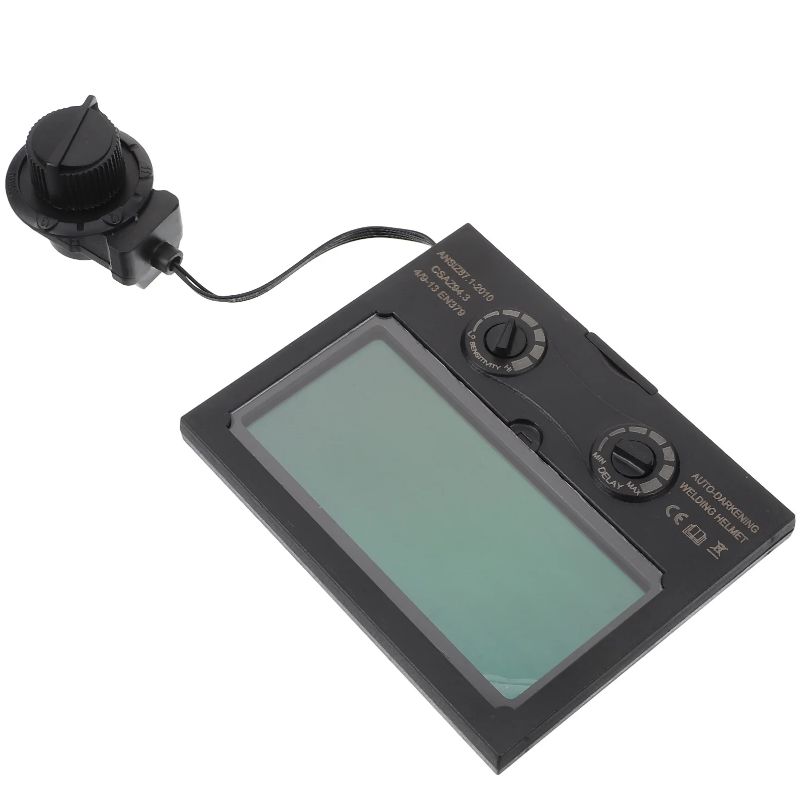 قناع لحام بعدسة LCD تعمل بالطاقة الشمسية، ملحق متين ومقاوم للخدش، وأداء طويل الأمد