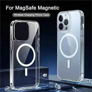 New Anti Drop For iPhone 16 15 14 13 12 11 Pro Max PC Material Non yellowing Magnetic Charging Anti slip UltrathinProtectiveCase