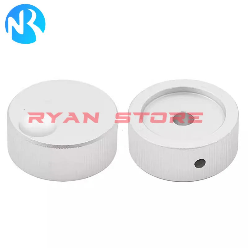 2PCS Aluminum Solid-core Knob Cap Size 32*13mm 13X32MM The Inner Iole Is 6mm In Diameter Potentiometer Encoder Band Switch Kno