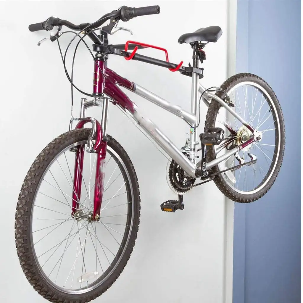 Bike Hanger Wall Mount Rack Hook Flip-Up Holder Stand for Garage Shed