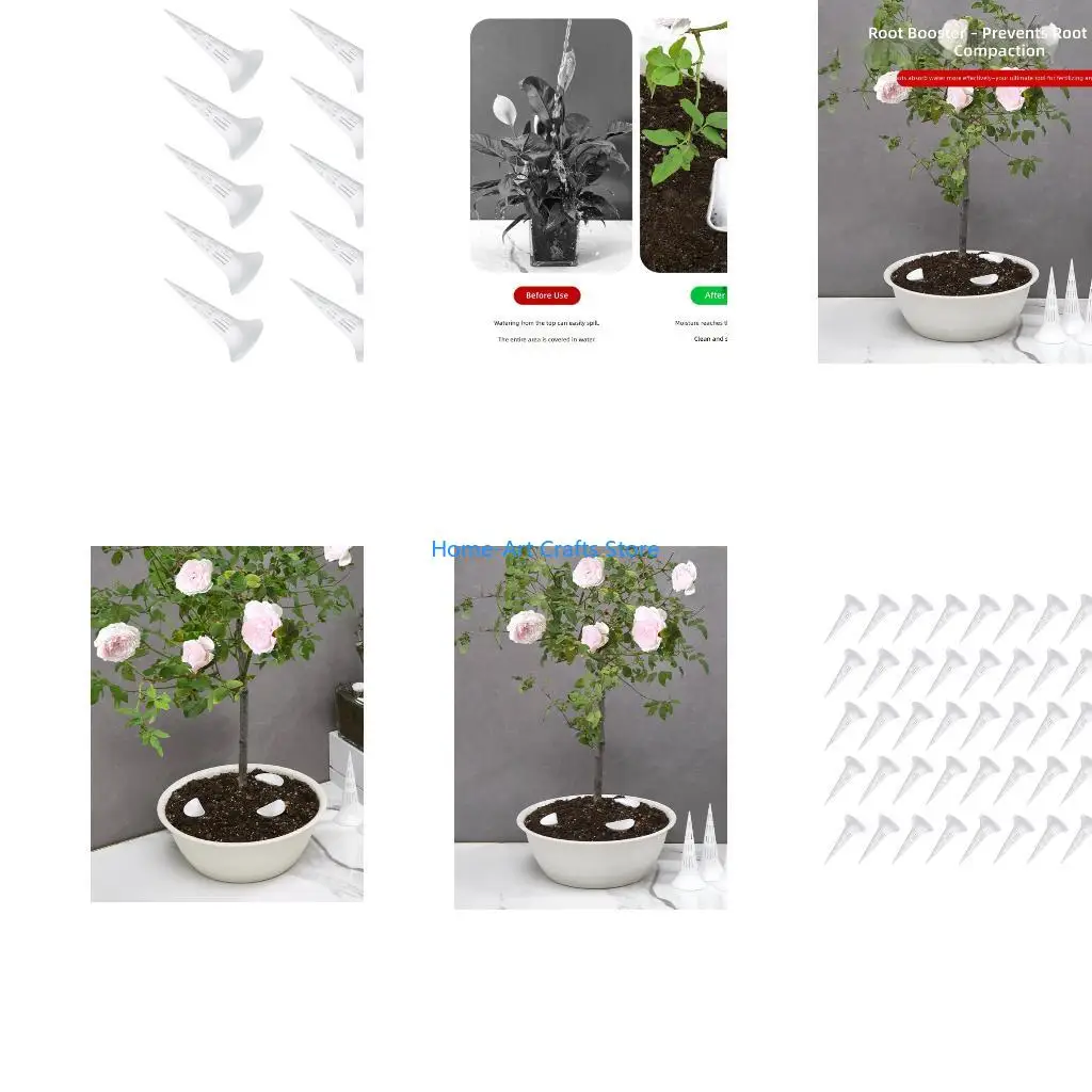 Y3NA 10/20/50Pcs Breathable Conical Watering Device Root Aeration Prevent Soil Loss Root Protective Device Plastic Watering