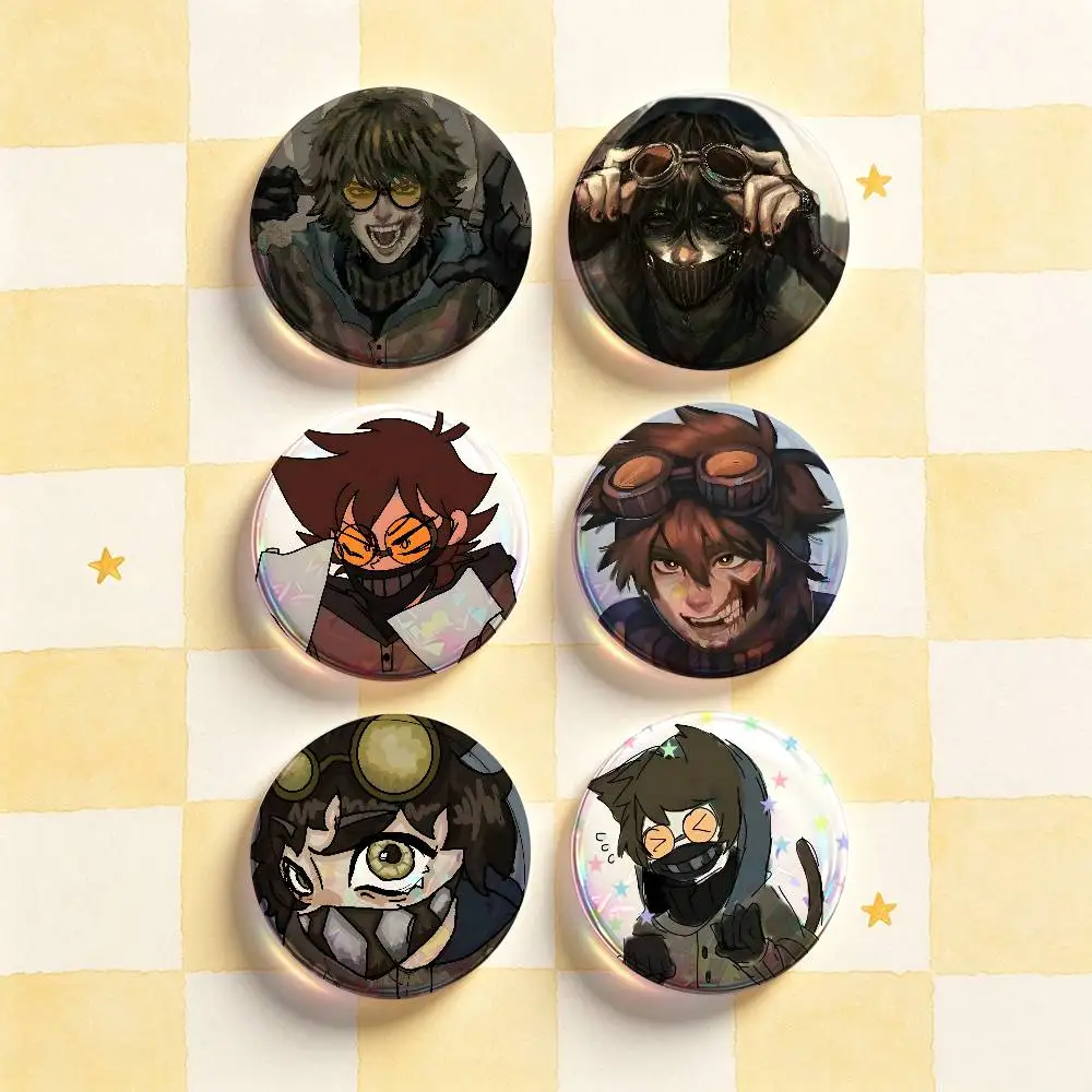 T-Ticci Toby C-Creepypasta HD Print Badges Pretty Round Display Brooches IP merchandise 32mm 58mm 75mm 44mm 25mm