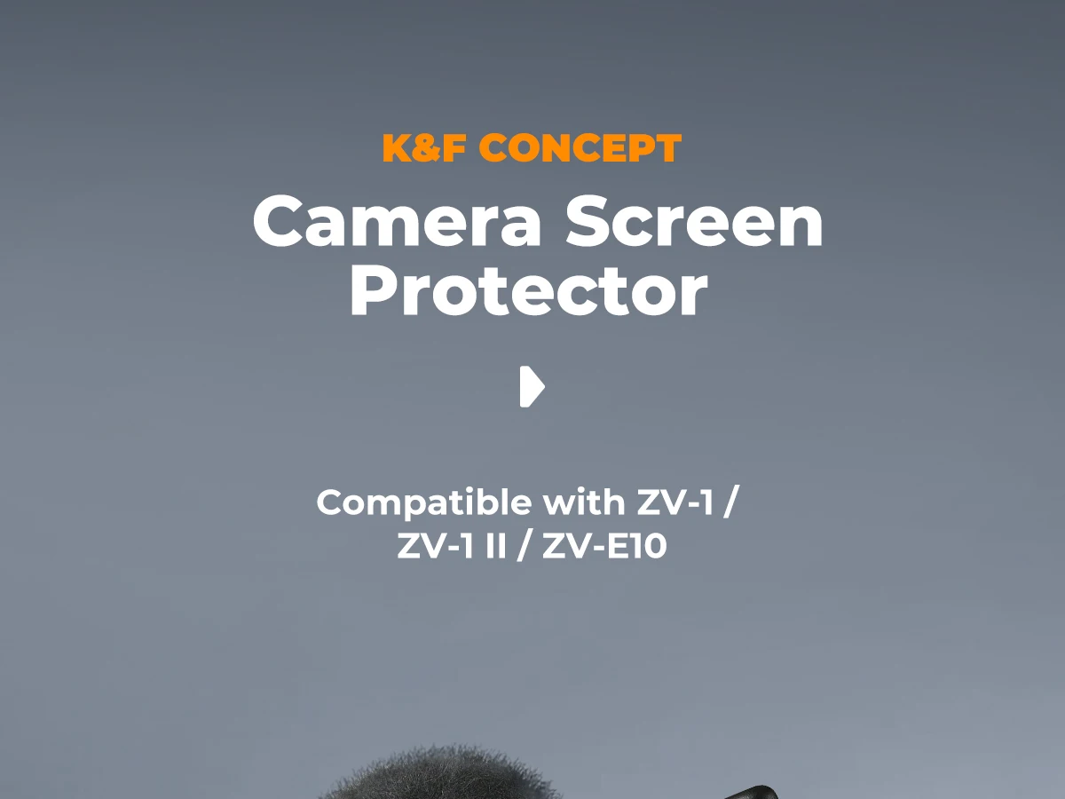K&F CONCEPT Screenprotector Hot Shoe Cover Kit voor Canon Sony Ricoh Fujifilm 0,3 mm ultraheldere gehard glazen screenprotector